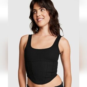 PINK Victoria's Secret Black Lace Bralette/Top